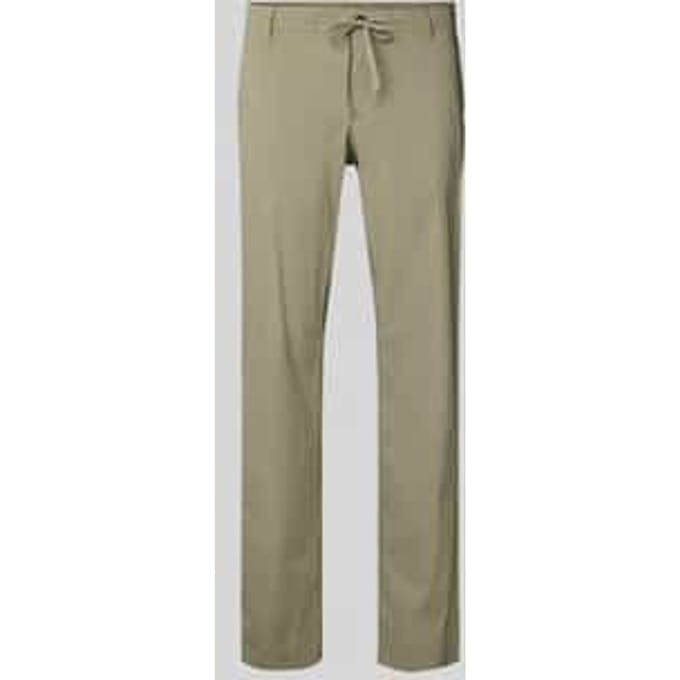 Slim fit broek met tunnelkoord, model 'LERO'