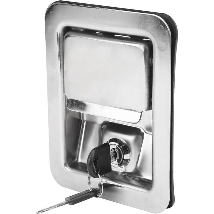 Peddelvergrendeling 304 RVS Handgreep Slot Sleutels Kit voor Unit Bouwmachines gray