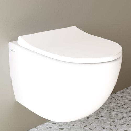 VitrA Sento - hangende toilet - WC-pan - Wit - 54 cm - inclusief slim softclose WC bril