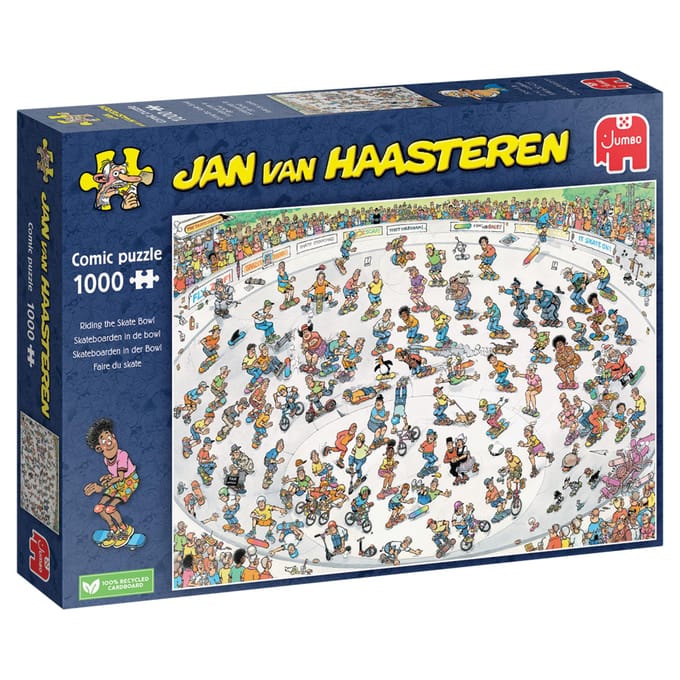 Jan van Haasteren - Skateboarden In De Bowl - 1000 stukjes puzzel - Legpuzzel