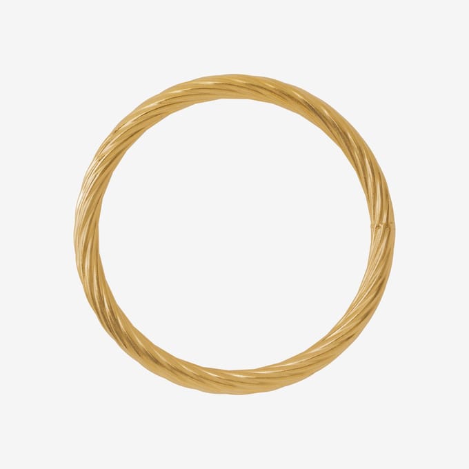 Essenza Twisted Bangle Bracelet Gold