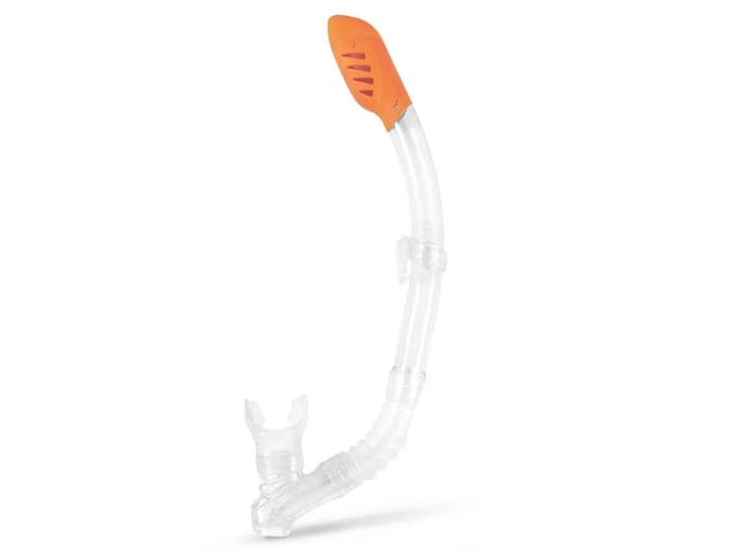 Intex Easy Flow Snorkel 55928, Comfortabel Mondstuk, Spatbescherming Bovenkant, Voor Snorkelen Zonder Waterinloop, Ergonomisch Ontwerp, Zwart