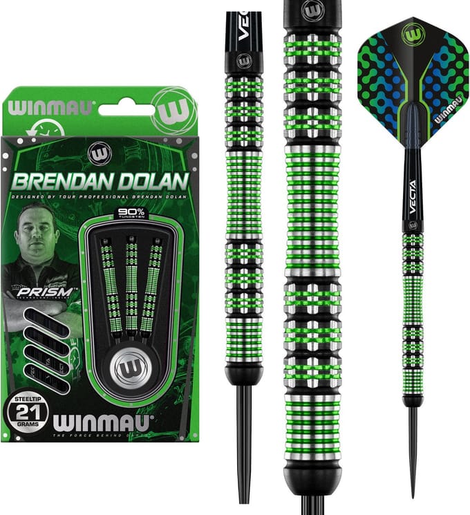 Winmau Brendan Dolan 90% - Dartpijlen