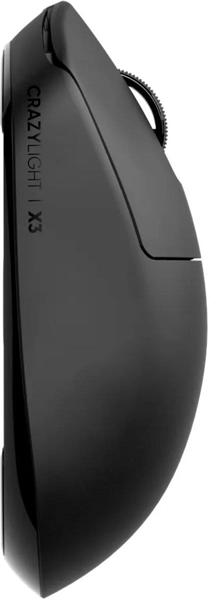 Pulsar X3 LHD CRAZYLIGHT Mini Wireless (Jet Black) - Gaming muis - Optisch - 5 knoppen - Zwart