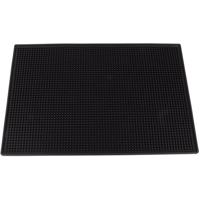 Druipmatten Cocktail Theekop Mok Waterdichte Keuken Service Bar Mat (Zwart Groot Type) Black black
