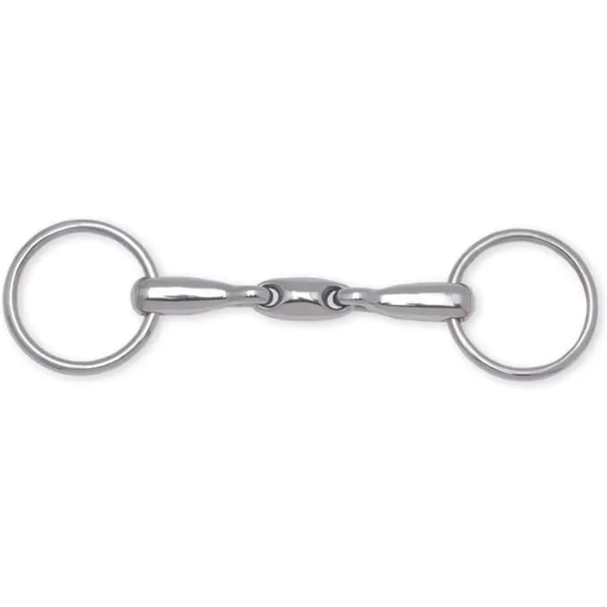 Paardenhoofdstel bit met dubbele pauze Metalab