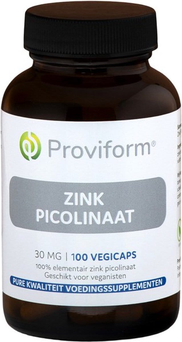 Proviform Zink Picolinaat 30 mg - 100 capsules - Voedingssupplement