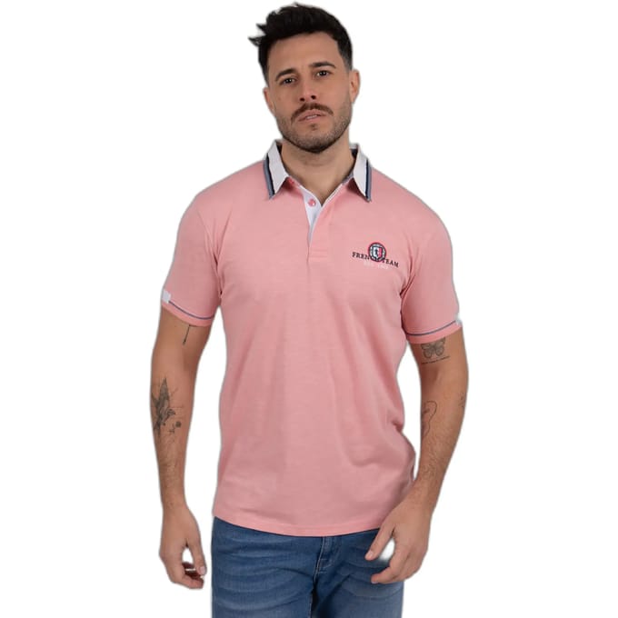 Polo met contrasterende kraag Camberabero