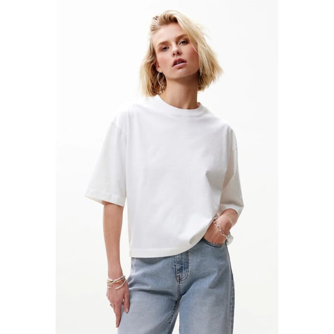 Catwalk Junkie Ts Nuna Tops & T-shirts Dames - Shirt - Wit - Maat 36
