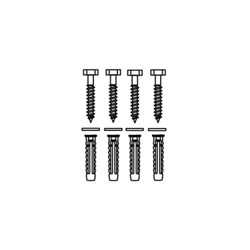 Pressalit fastening material set of 4 V8603