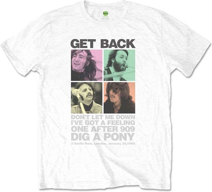 The Beatles - 3 Savile Row Heren T-shirt - XL - Wit