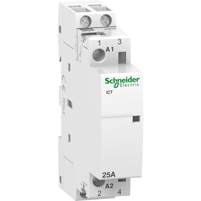 Schneider Electric Acti9 ict contactor 25 A 2 Nee 24 v ac 50 hz