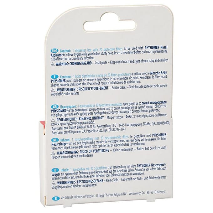 Physiomer Baby Filters 20 Accessoires