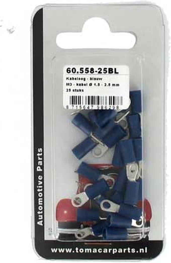 Kabeloog M3 blauw 25 stuks blister