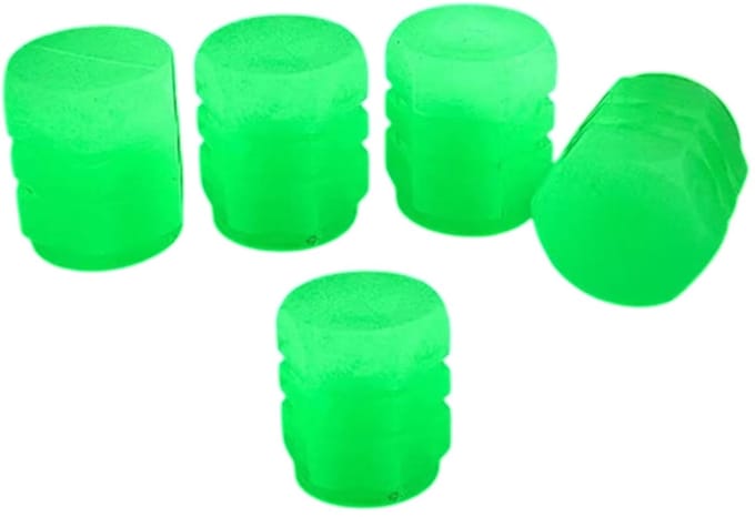 Han-Bar® Ventieldopjes - 5x Fluorescerend - Groen