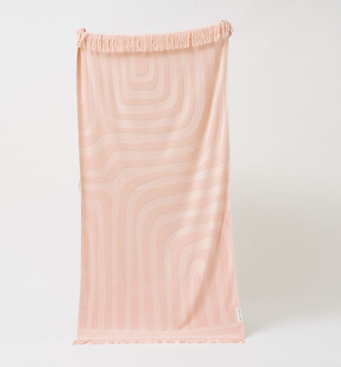 Sunnylife - Beach Strandlaken Luxe 160 x 90cm - Katoen - Roze