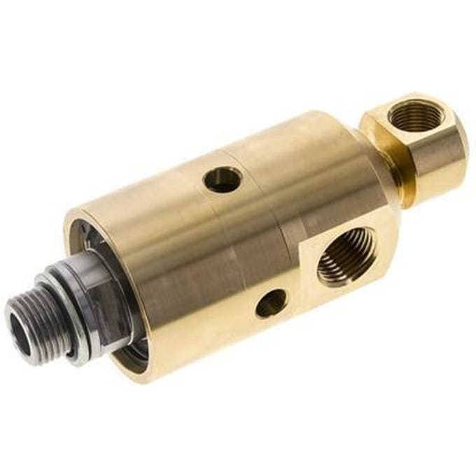 2-weg Draaidoorvoer G3/8''-G1/2'' binnendraad x buitendraad Messing 50bar (702.5psi)