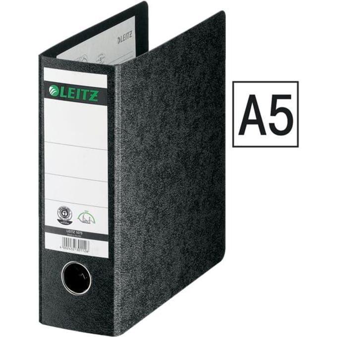 LEITZ® ordner 1075, A5 staand, rugbreedte 80 mm, karton