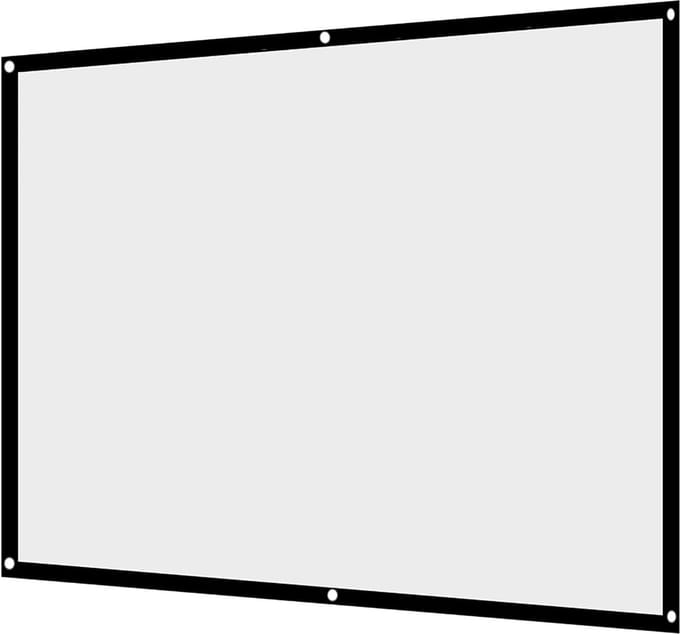 Projectiescherm - Draagbaar Doek - Thuisbioscoop Creëren - Minimale Kreuken - Tot 100 Inch