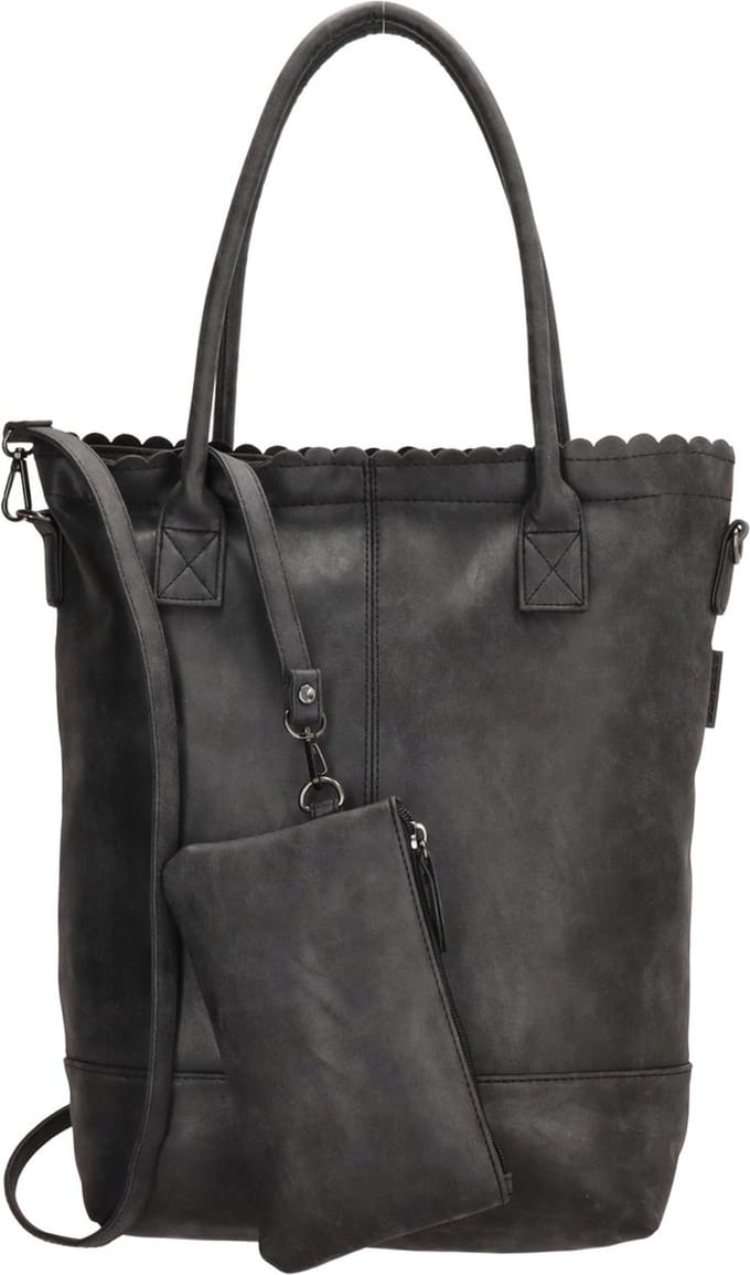 Beagles Ceclavin Shopper Hand & Schoudertas met Etui - Tote Bag - Dames Tas - Zwart