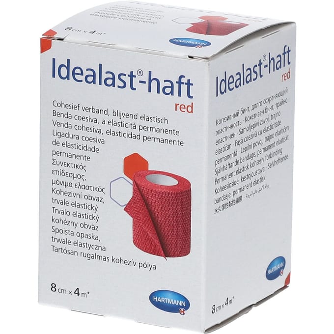 Hartmann Idealast-haft Rood 8cm x 4m 931097 1 Verband