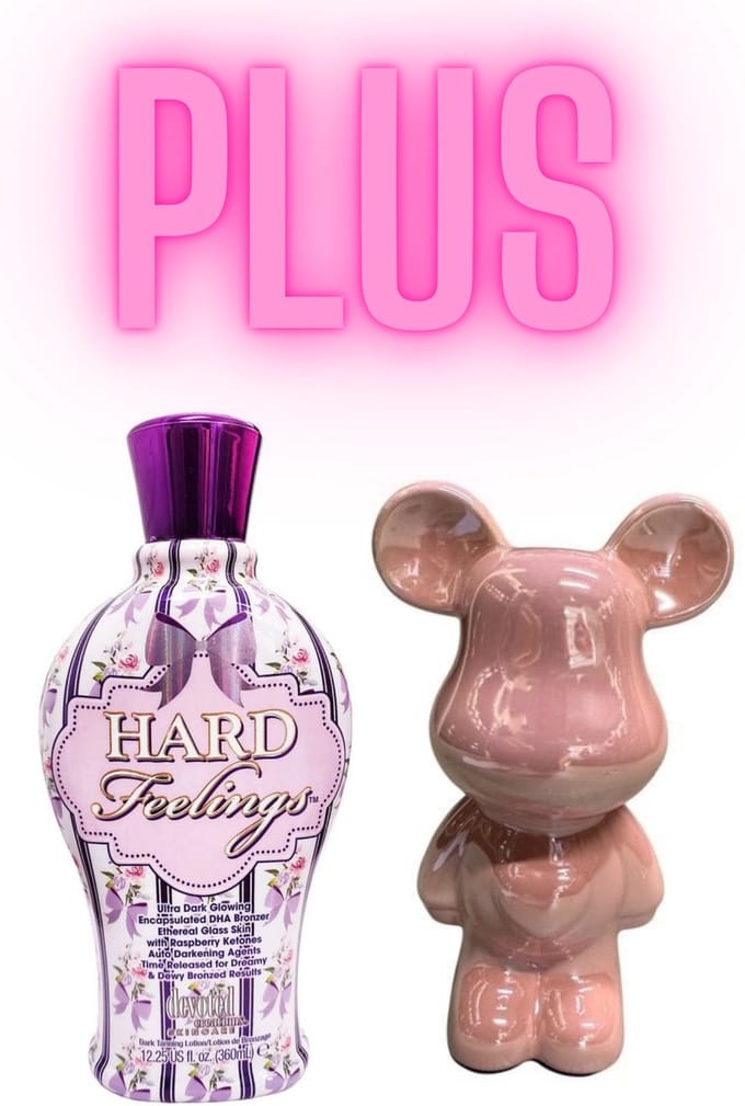 Devoted Creations Hard Feelings 360 ml PLUS Beeld Beer Roze 18 cm !
