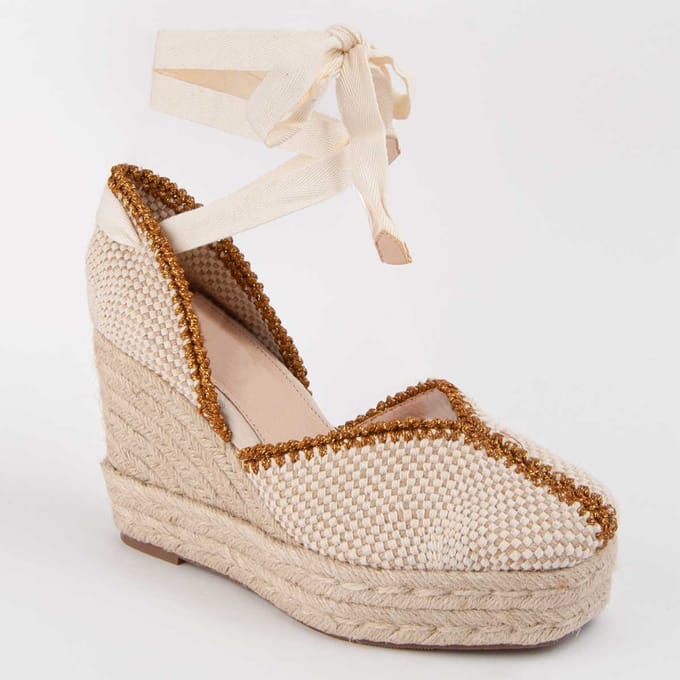 Alpargata De Cuña Para Mujer. Montevita Balenci12 102991 40 beige