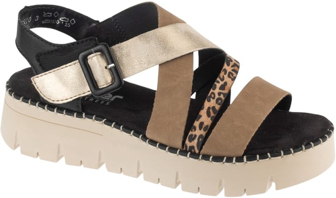 Rieker Sandals, Vrouwen, Beige, Sandalen, maat: 38
