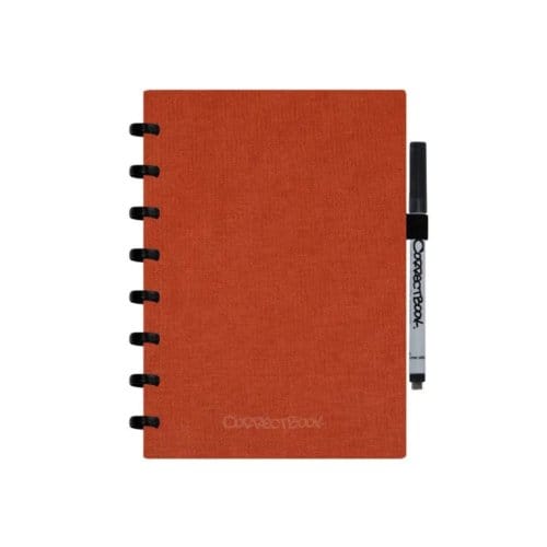 Correctbook notitieboek linnen, a5, blanco, rusty red