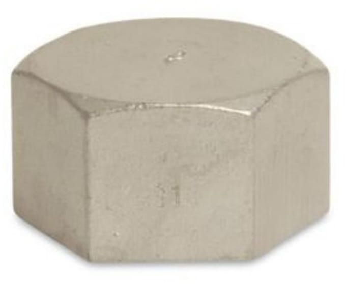 RVS Eindkap 1 1/4" - Gewindefitting RVS V4A