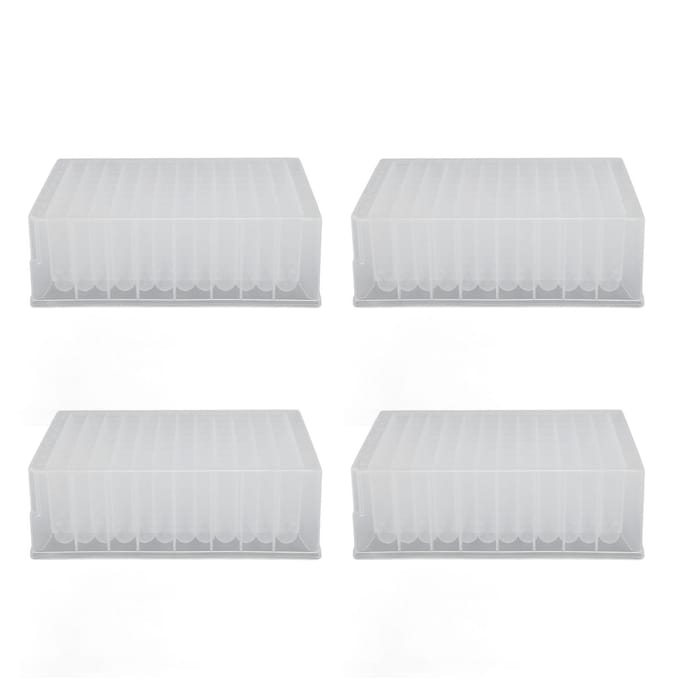 10 stuks Diepe Put Plaat 96 Putjes 2.2ML PP Plastic Laboratorium Opslag Microplaten 41mm Hoogte white