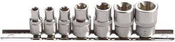 BGS Doppenset E-profiel 1/4 en 3/8 E6 - E16, 7 delig