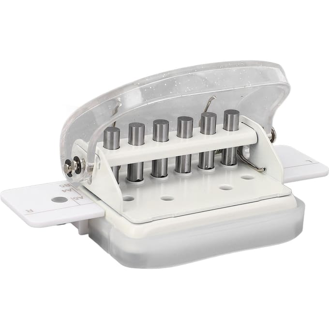 A4 B5 A5 Papierperforator Transparant Handheld Losbladig Papier Gatperforator voor School Kantoor Transparant Wit transparant witte kleur