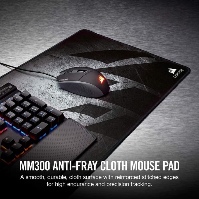 Anti-Fray Cloth Gaming Mouse Mat - Verlengd - Groot Formaat