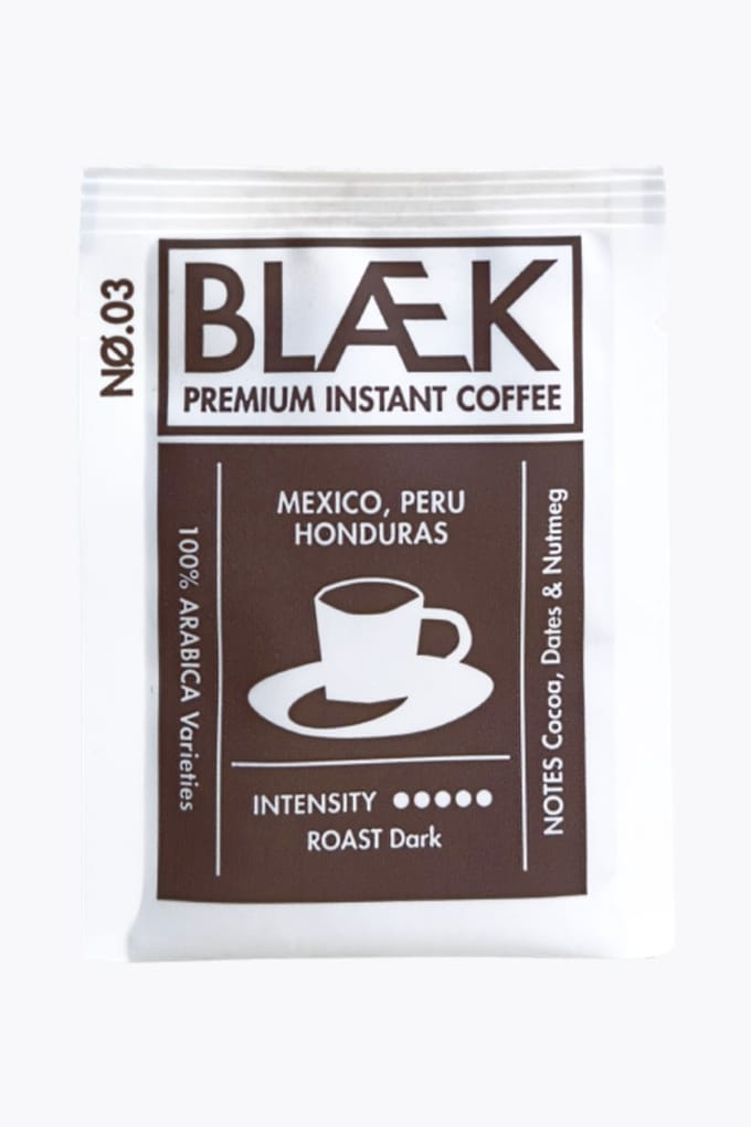 Blaek BLÆK Organic Instant Coffee No. 3 Dark Blend 21g