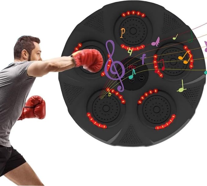 Boxing machine - Boxing training - Boks machine - Boxing machine - Boxing machine voor volwassenen - 46 x46x 8 cm - 7 kg - Zwart