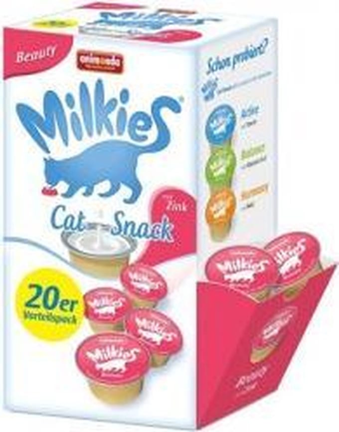 Voordeelpakket: 60x15g Beauty Multipack animonda Milkies kattensnacks