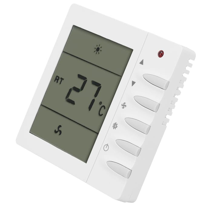 AC220V Centrale Airconditioning Ventilator LCD Thermostaat Airconditioning Temperatuurregelaar white