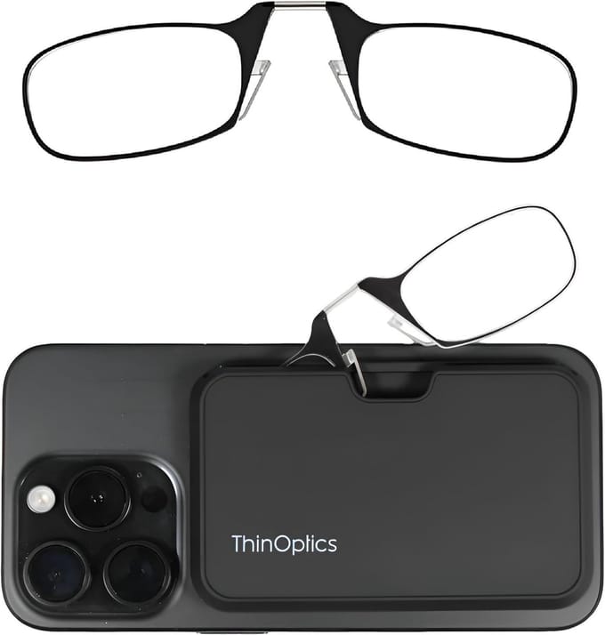 Leesbril - Compacte bril - Altijd bij de hand - Dun en lichtgewicht - Flex-Fit technologie - Zwart frame