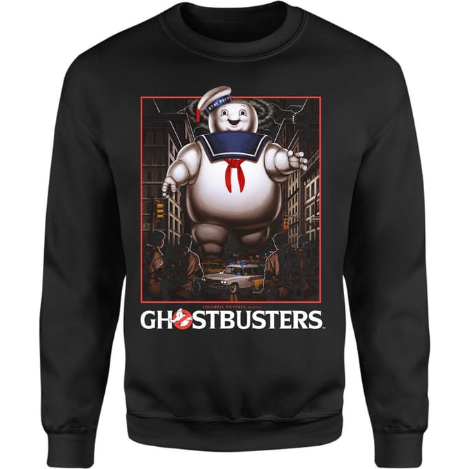Ghostbusters Marshmallow Man Sweatshirt - Black - L - Zwart