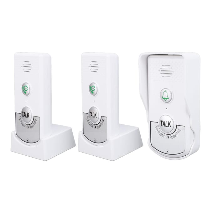 2-weg spraakintercom deurbel huis draadloze deurbel intercom kit binnen buiten interfoonsysteem