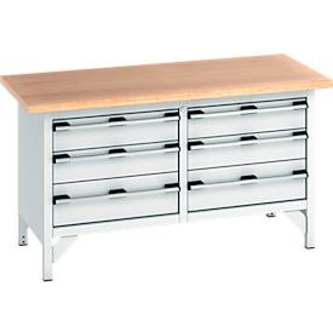 Werkbank met kast cubio KW-1578-2.5
