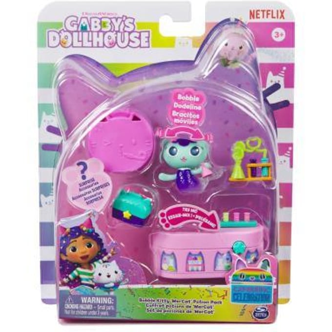 Spinmaster Gabby' Poppenhuis Bobble Kitty Furniture Meerminkat