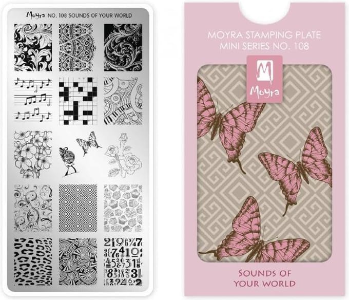 Moyra Mini Stamping Plate 108 Sounds of Your World