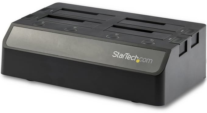 StarTech.com 4 Bay SATA 2.5 / 3.5in SSD / HDD Dock - USB 3.1 USB-C / USB-A - storage enclosure - SATA 6Gb/s - USB 3.1 (Gen 2)