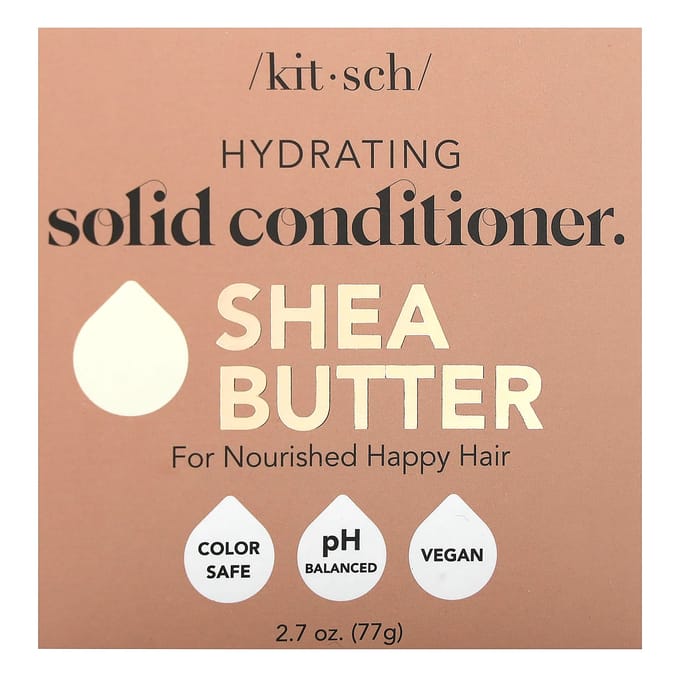Kitsch, Hydrating Solid Conditioner, Shea Butter, Sweetened Pumpkin and Shea, 1 Pack, 2.7 oz (77 g) beige