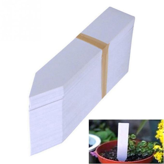 100 STUKS Plastic Plantenlabels Tuinlabels Stekers Herbruikbare Plantenmarkeerders wit