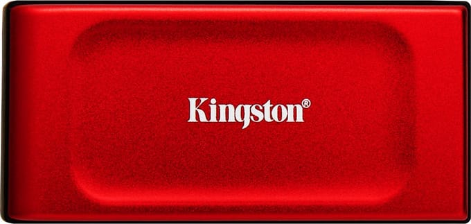Kingston Technology 2TB XS1000 Red External USB 3.2 Gen 2 Draagbare Solid State Drive