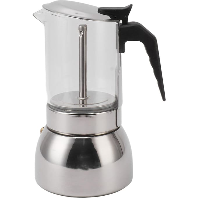 Koffiezetapparaat Dubbel Ventiel Roestvrij Staal Hittebestendig Multifunctioneel Draagbaar voor gray