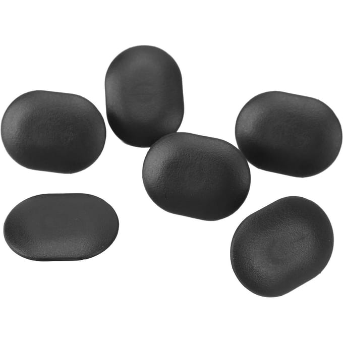 6 stuks Dakdrager Tule Plug Dop Voorcabine Achtersectie Dakdrager Tule Afdekkingsset voor Transit black